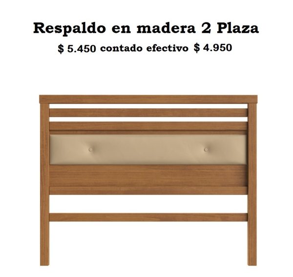 Respaldo 2 plazas