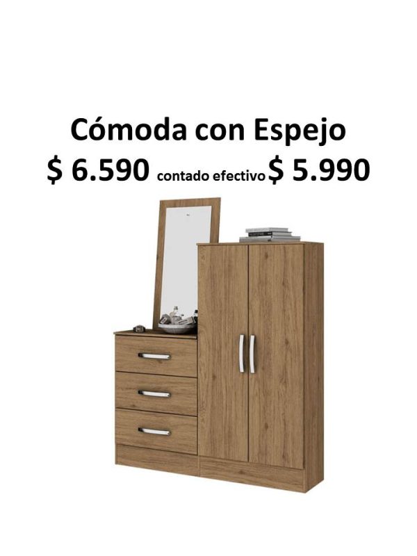 Cómoda con espejo