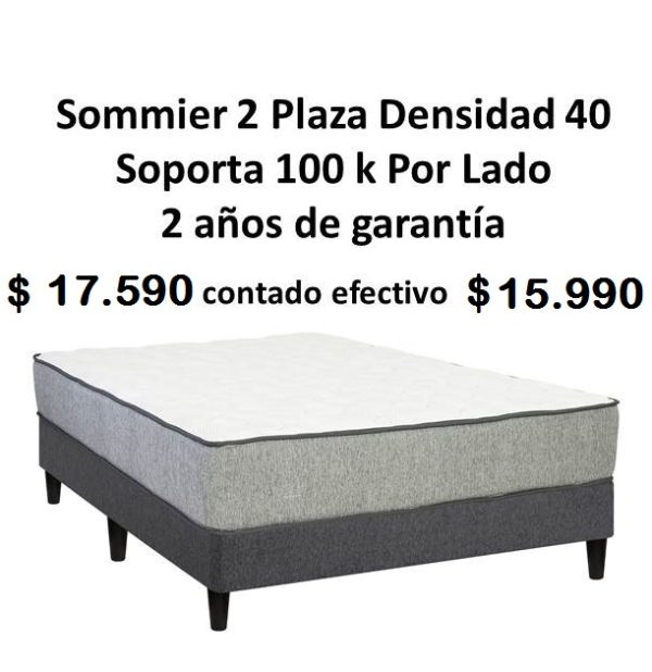 Sommier 2 Plaza Espuma