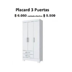 Placard 3 puertas