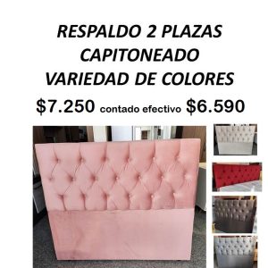 Respaldo 2 plazas capitoneado