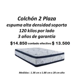 Colchón 2 plaza