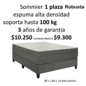 Sommier 1 plaza Robusta
