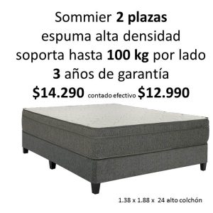 Sommier 2 plazas