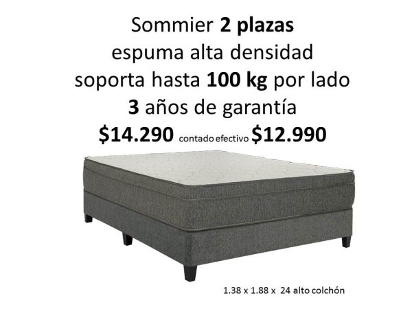 Sommier 2 plazas