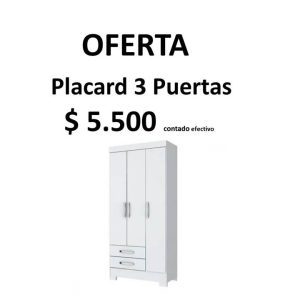 Placard 3 Puertas