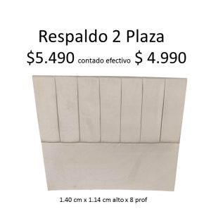 Respaldo 2 Plaza