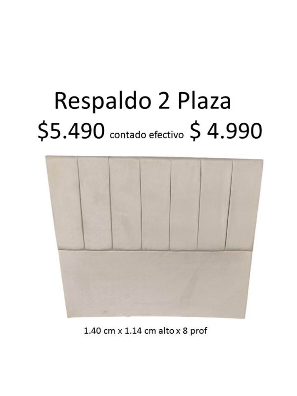 Respaldo 2 Plaza