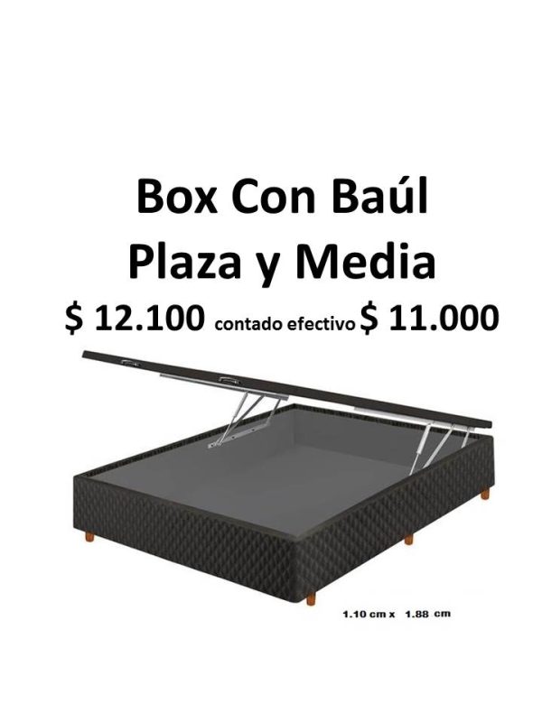 Box Con Baúl Plaza y Media
