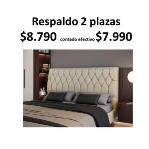 Respaldo 2 plazas