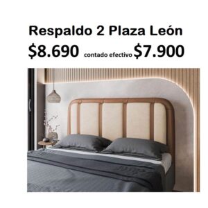 Respaldo 2 plazas León