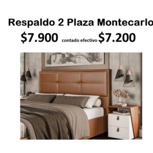 Respaldo 2 plazas Montecarlo