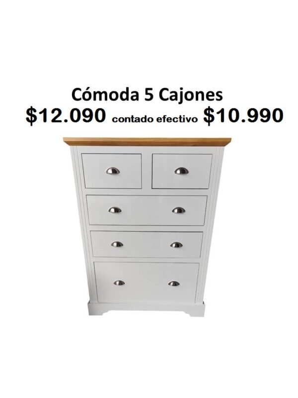 Cómoda 5 cajones