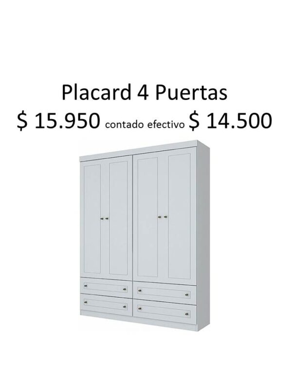 Placard 4 Puertas