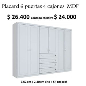 Placard 6 Puertas