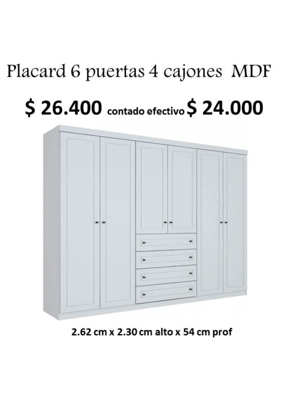 Placard 6 Puertas