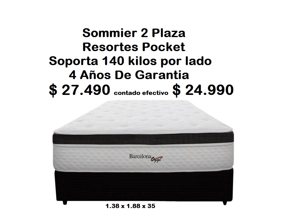 Sommier 2 Plaza Resortes Barcelona