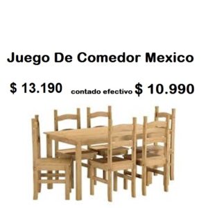 Juego De Comedor 6 Sillas