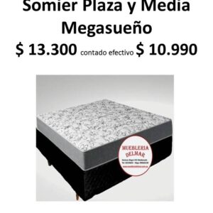 Somier Plaza y Media Megasueño